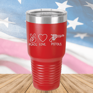 Peace Love Pistols 1 Tumbler - Stainless Steel - 2770 -