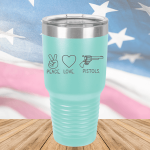 Peace Love Pistols 1 Tumbler - Stainless Steel - 2770 -