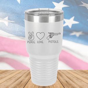 Peace Love Pistols 1 Tumbler - Stainless Steel - 2770 -