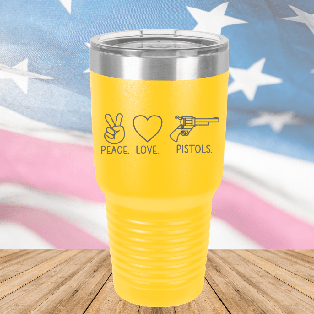 Peace Love Pistols 1 Tumbler - Stainless Steel - 2770 -