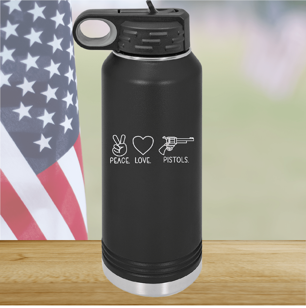 Peace Love Pistols 1 Tumbler - Stainless Steel - 2770 -