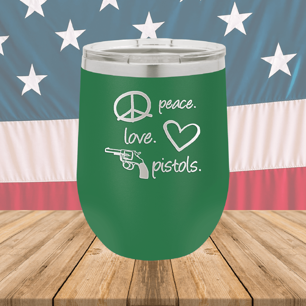 Peace Love Pistols 2 Tumbler - Stainless Steel - 2771 -