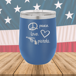 Peace Love Pistols 2 Tumbler - Stainless Steel - 2771 -