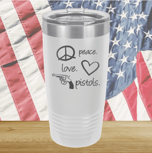 Peace Love Pistols 2 Tumbler - Stainless Steel - 2771 -