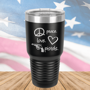 Peace Love Pistols 2 Tumbler - Stainless Steel - 2771 -