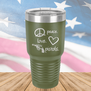 Peace Love Pistols 2 Tumbler - Stainless Steel - 2771 -