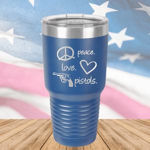 Peace Love Pistols 2 Tumbler - Stainless Steel - 2771 -