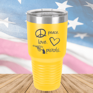 Peace Love Pistols 2 Tumbler - Stainless Steel - 2771 -