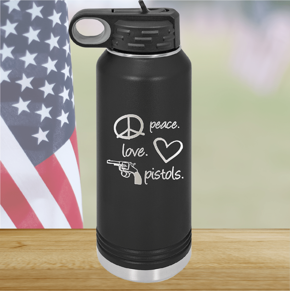 Peace Love Pistols 2 Tumbler - Stainless Steel - 2771 -