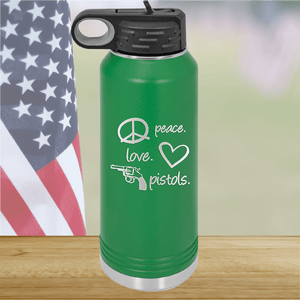 Peace Love Pistols 2 Tumbler - Stainless Steel - 2771 -