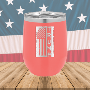 Trump Distressed Flag Tumbler - Stainless Steel - 2774 -