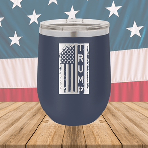 Trump Distressed Flag Tumbler - Stainless Steel - 2774 -