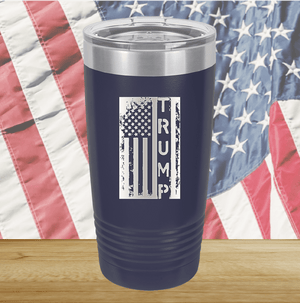 Trump Distressed Flag Tumbler - Stainless Steel - 2774 -