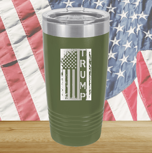 Trump Distressed Flag Tumbler - Stainless Steel - 2774 -