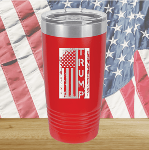 Trump Distressed Flag Tumbler - Stainless Steel - 2774 -