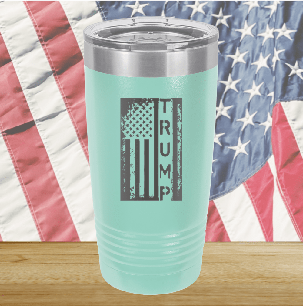 Trump Distressed Flag Tumbler - Stainless Steel - 2774 -