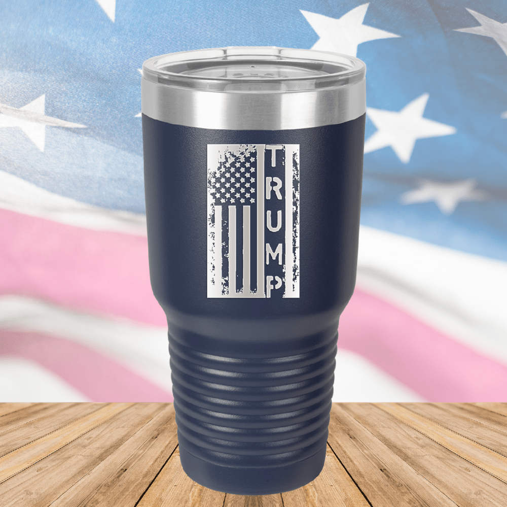 Trump Distressed Flag Tumbler - Stainless Steel - 2774 -