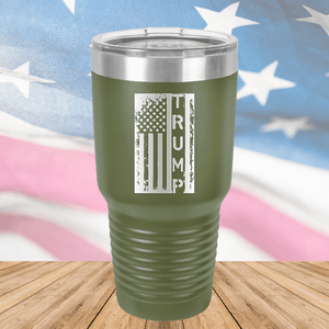 Trump Distressed Flag Tumbler - Stainless Steel - 2774 -