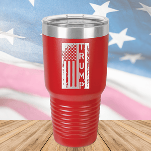 Trump Distressed Flag Tumbler - Stainless Steel - 2774 -