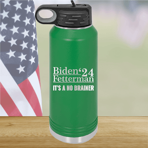 Biden Fetterman 24 Its a No Brainer Tumbler - Stainless Steel - 2777 -