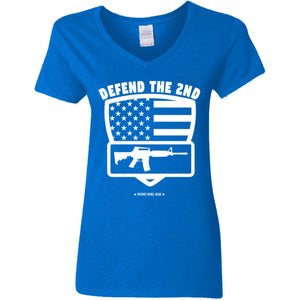 Defend the 2nd V-Neck Women's T-Shirt for Republicans - 1258 -