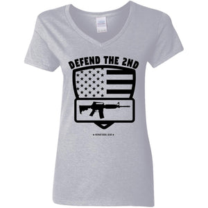 Defend the 2nd V-Neck Women's T-Shirt for Republicans - 1258 -