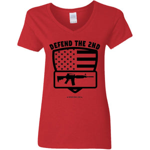 Defend the 2nd V-Neck Women's T-Shirt for Republicans - 1258 -