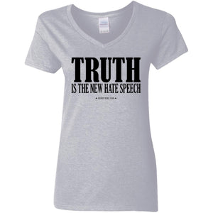 Truth is the New Hate Speech V-Neck Women's T-Shirt for Republicans - 2698 -